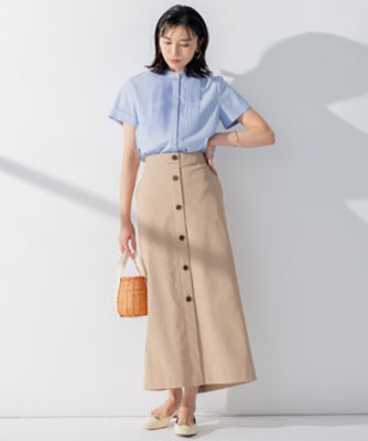 タグ付き新品♡23区 大きいサイズ 【洗える】コットンポプリンピンタックブラウス 23区 - タグ付 23区 大きいサイズ 【洗える】コットンポプリン