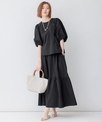 【一部店舗限定／洗える】ハイカウントウェザーストレッチ　パフスリーブ　ブラウス（ＢＬＷＯＳＭ０８６７）