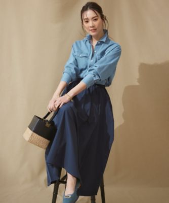 【洗える】２３区ＤＥＮＩＭ　ライトダンガリー　シャツ（ＢＬＷＯＳＳ０２１７）