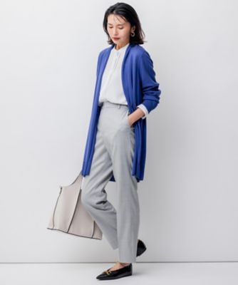 23区★【洗える】バックサテンアムンゼン ブラウス（ＢＬＷＷＳＷ０４０３） 23区｜【洗える】バックサテンアムンゼン パール釦 ブラウス