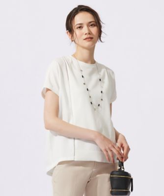 ＜自由区 L (Women/大きいサイズ)＞【洗える】ハイブリットレーヨンアムンゼン　ブラウス（ＢＬＷＲＣＭ０６３６）