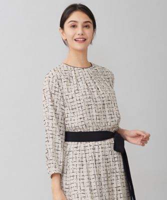 ＜自由区 L (Women/大きいサイズ)＞【セットアップ対応・洗える】スクラッチチェックプリント　ブラウス（ＢＬＷＲＣＳ０２０８）