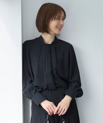【１７号サイズまで展開人気素材・人気素材・新色追加・カタログ掲載・セットアップ対応】ライトサテン　ブラウス（ＢＬＷＲＣＷ０４１２）