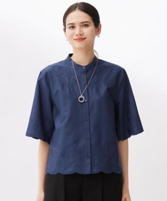 エンブロイダリーローンシャツ ブラウス（BLWRGA0003