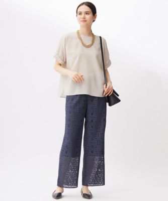 人気素材・新色追加】ラスティックメッシュドルマンスリーブ T 