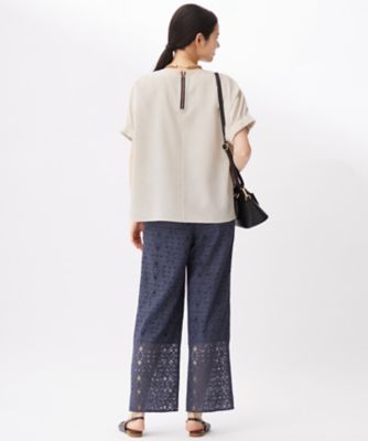人気素材・新色追加】ラスティックメッシュドルマンスリーブ T 