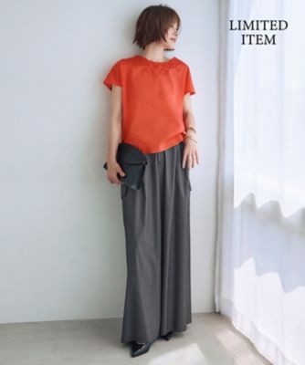 WEB限定・接触冷感・洗える】エンブロイダリーローンプルオーバー