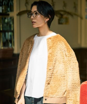 ＜自由区 L (Women/大きいサイズ)＞【カタログ掲載】シアーソフトシャンブレークロップド丈　ブラウス（ＢＬＷＲＧＷ０３０７）