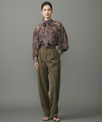 ペイズリープリントボウタイ ブラウス（BLWRGW0414） | 自由