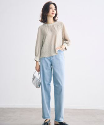 セットアップ対応】ワッシャーカットジャカード ブラウス