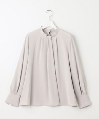 ＜自由区 L (Women/大きいサイズ)＞【洗える】ライトサテン　ブラウス（ＢＬＷＲＳＷ０４１２）