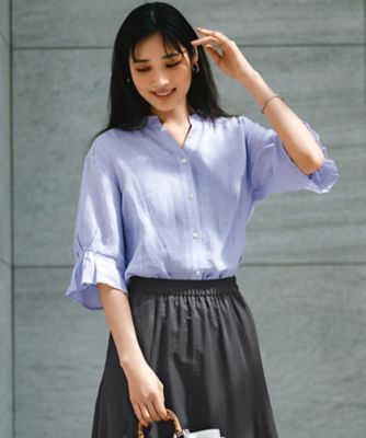 未使用☆23区 LIBECOスリーブコンシャスブラウス38 Amazon | [23区] LIBECO スリーブコンシャス ブラウス ブラック
