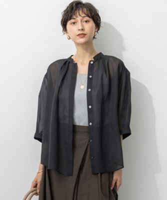 ⚫︎美品⚫︎シビラシルクコットンオーバーサイズボウタイフリルボリュームブラウス シルクコットンボウタイブラウス(ブラウス・シャツ) | Sybilla