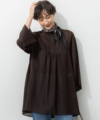 ブラウス シャツ シアーチュニックブラウス/洗える レディース シアーチュニックブラウス/洗える(ブラウス・シャツ) | MK