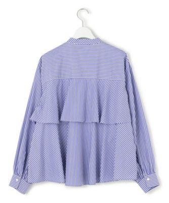 洗える】CANCLINI ティアードフリル ブラウス