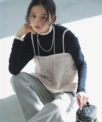 リボンエンブロイダリー キャミソール（BLWSLM0309） | 23区