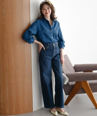 ライトダンガリー デニムショートシャツ（BLWSLS0214） | 23