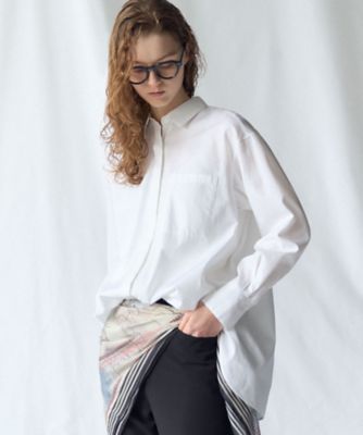 ＜23区 S (Women/小さいサイズ)＞ＣＡＮＣＬＩＮＩ　シャーティング　ルーズフィットシャツ（ＢＬＷＳＬＳ０３１４）