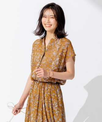 ＜23区 S (Women/小さいサイズ)＞Ｒａｔｔｉ　フラワープリント　ブラウス（ＢＬＷＳＮＡ０１０１）