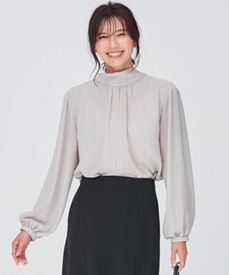 ＜23区 S (Women/小さいサイズ)＞【洗える】ヴィンテージ　プリント　ボウタイ　ブラウス（ＢＬＷＳＮＡ０２１５）