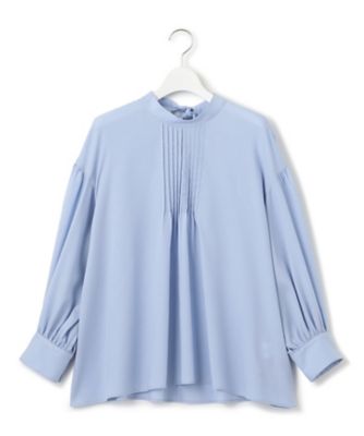 洗える】キュアセルツイル ピンタック ブラウス