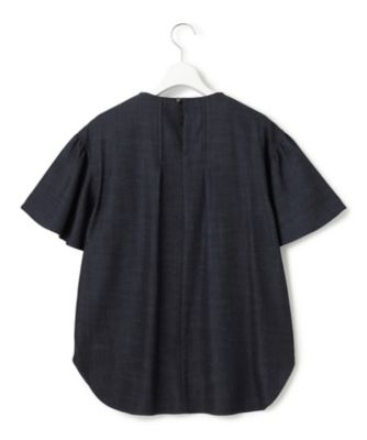 楽天市場】【洗える】デニムライクシャンブレー ピンタック