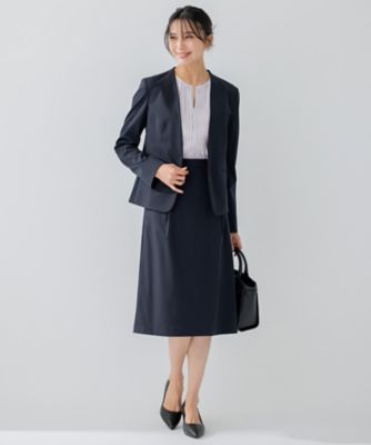 【洗える】　バックサテンアムンゼン　キーネック　ブラウス（ＢＬＷＳＳＳ０２０５）