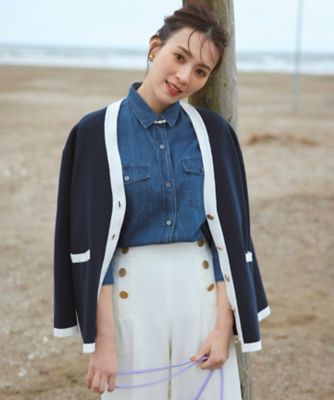 メカニカル 極美品✨23区denim デニムシャツ ダンガリー インディゴ