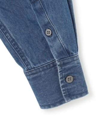 洗える】23区DENIM ライトダンガリー シャツ