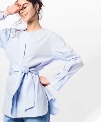 【Ｏｇｇｉ４月号掲載／杏さん着用】ＣＡＮＣＬＩＮＩ　スキッパーベルト付き　ブラウス（ＢＬＷＷＣＭ０３１３）