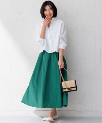 【Ｏｇｇｉ４月号掲載／洗える】ＣＡＮＣＬＩＮＩ　クロップド　シャツ（ＢＬＷＷＣＭ０３１４）