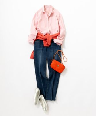 【Ｏｇｇｉ４月号掲載／洗える】ＣＡＮＣＬＩＮＩ　クロップド　シャツ（ＢＬＷＷＣＭ０３１４）