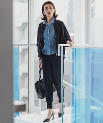 【Ｏｇｇｉ４月号掲載／洗える】ＣＡＮＣＬＩＮＩ　クロップド　シャツ（ＢＬＷＷＣＭ０３１４）