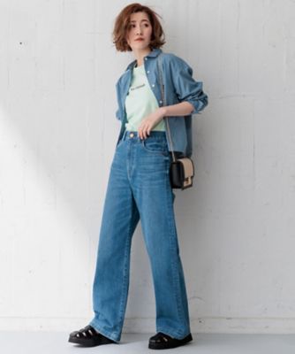 【Ｏｇｇｉ４月号掲載／洗える】ＣＡＮＣＬＩＮＩ　クロップド　シャツ（ＢＬＷＷＣＭ０３１４）