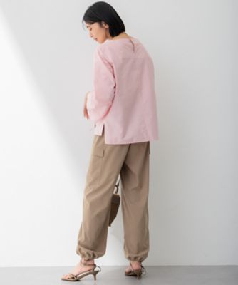【Ｏｇｇｉ４月号掲載／洗える】ＣＡＮＣＬＩＮＩ　デザインスリーブ　ブラウス（ＢＬＷＷＣＭ０３１５）