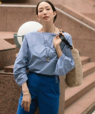 【Ｏｇｇｉ４月号掲載／洗える】ＣＡＮＣＬＩＮＩ　デザインスリーブ　ブラウス（ＢＬＷＷＣＭ０３１５）