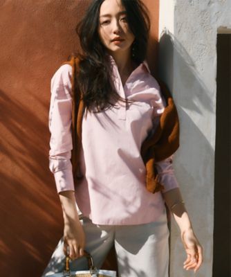【Ｏｇｇｉ４月号掲載／洗える】ＣＡＮＣＬＩＮＩ　スキッパー　シャツ（ＢＬＷＷＣＭ０３１６）