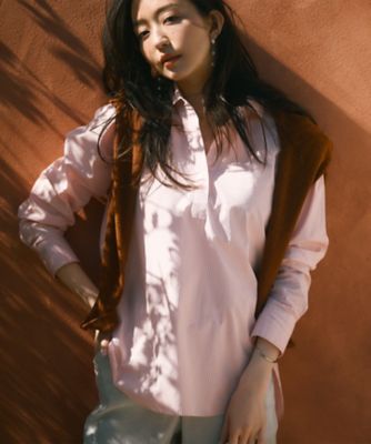 【Ｏｇｇｉ４月号掲載／洗える】ＣＡＮＣＬＩＮＩ　スキッパー　シャツ（ＢＬＷＷＣＭ０３１６）