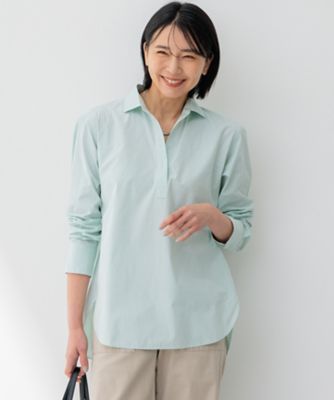 23区 L (Women/大きいサイズ)/ニジュウサンク エル 【Ｏｇｇｉ４月号掲載／洗える】ＣＡＮＣＬＩＮＩ　スキッパー　シャツ（ＢＬＷＷＣＭ０３１６）