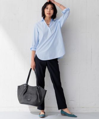 【Ｏｇｇｉ４月号掲載／洗える】ＣＡＮＣＬＩＮＩ　スキッパー　シャツ（ＢＬＷＷＣＭ０３１６）
