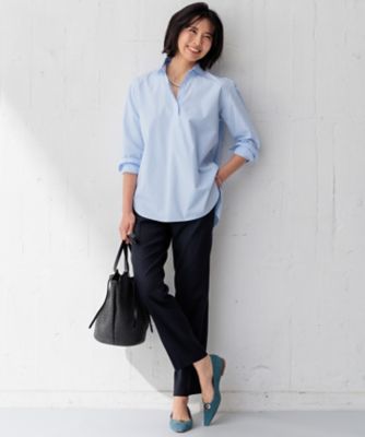 【Ｏｇｇｉ４月号掲載／洗える】ＣＡＮＣＬＩＮＩ　スキッパー　シャツ（ＢＬＷＷＣＭ０３１６）