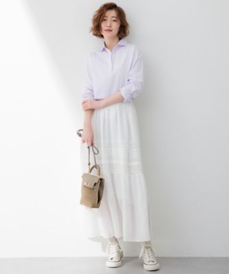 【Ｏｇｇｉ４月号掲載／洗える】ＣＡＮＣＬＩＮＩ　スキッパー　シャツ（ＢＬＷＷＣＭ０３１６）