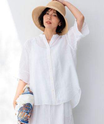 大きめサイズ★美品★ニジュウサンク　23区　ブラウス　リネン　シャツ　3XL 楽天市場】リネン ブラウス（ブランド23区）（レディース