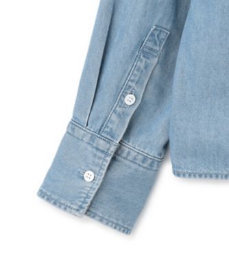 【Ｏｇｇｉ４月号掲載／洗える】２３区ＤＥＮＩＭ　ライトダンガリー　クロップドシャツ（ＢＬＷＷＣＳ０２１６）