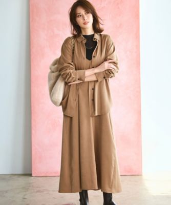 見上愛さん着用／Oggi10月号掲載／洗える】スエーディーサテン