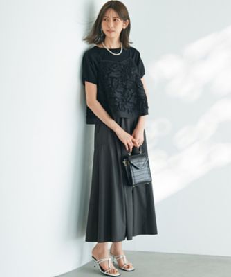 好評につき追加生産／洗える】リボンエンブロイダリー キャミソール