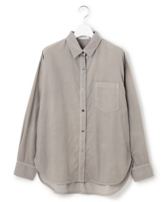 見上愛さん着用／Oggi11月号掲載】コットン コーデュロイ シャツ