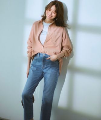 ♡23区♡2025AW今季コットン コーデュロイ シャツ♡ライトグレー38 洗える】コットン コーデュロイ ブラウス / 23区 | ファッション通販