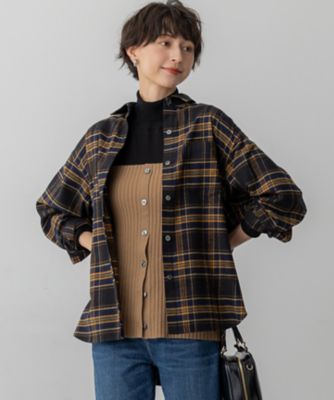 洗える】ブラッシュド ビエラチェック シャツ（BLWWGW6425