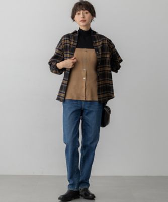 新品タグ付⭐️23区⭐️【洗える】ブラッシュド ビエラチェック シャツ② 洗える】ブラッシュド ビエラチェック シャツ（BLWWGW6425